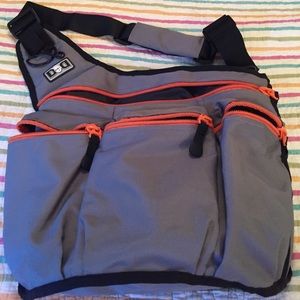 Diaper dude messenger diaper bag.